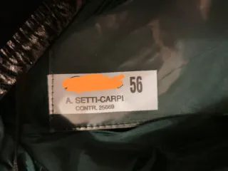 Basco italiano lana nera taglia 56