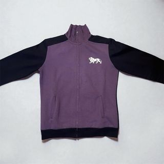 Felpa Lonsdale Vintage Zip Viola Nera