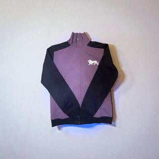 Felpa Lonsdale Vintage Zip Viola Nera