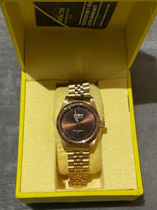 Relógio Invicta Dourado e Castanho