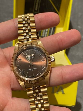 Relógio Invicta Dourado e Castanho