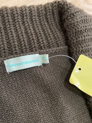 Chaqueta corta de lana marrón