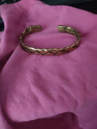 Bracciale ottone intrecciato