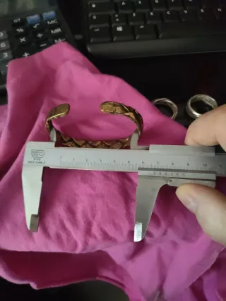 Bracciale ottone intrecciato