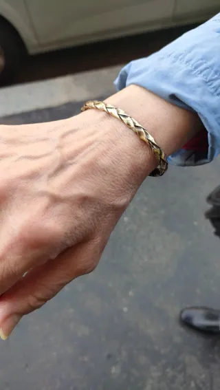 Bracciale ottone intrecciato