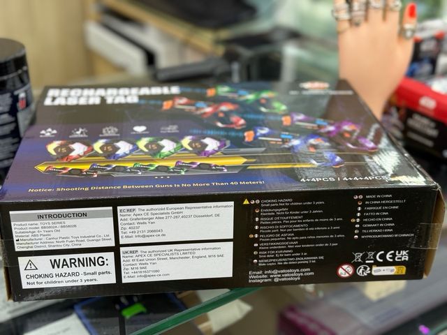 Pistolas Láser Recargables Vatos (4+4)