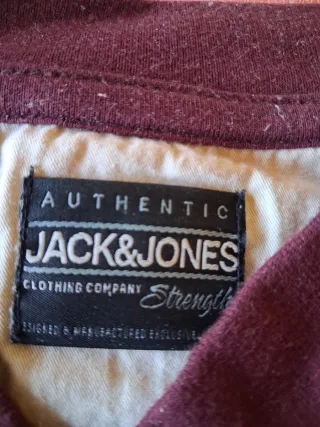 Polo Jack & Jones granate talla M