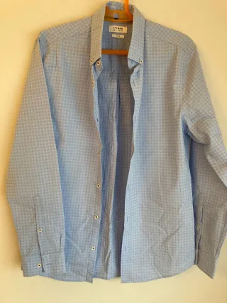 Camisa slim Lefties azul M