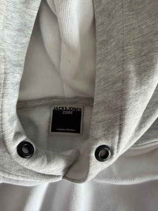 Sudadera Jack & Jones blanca y gris
