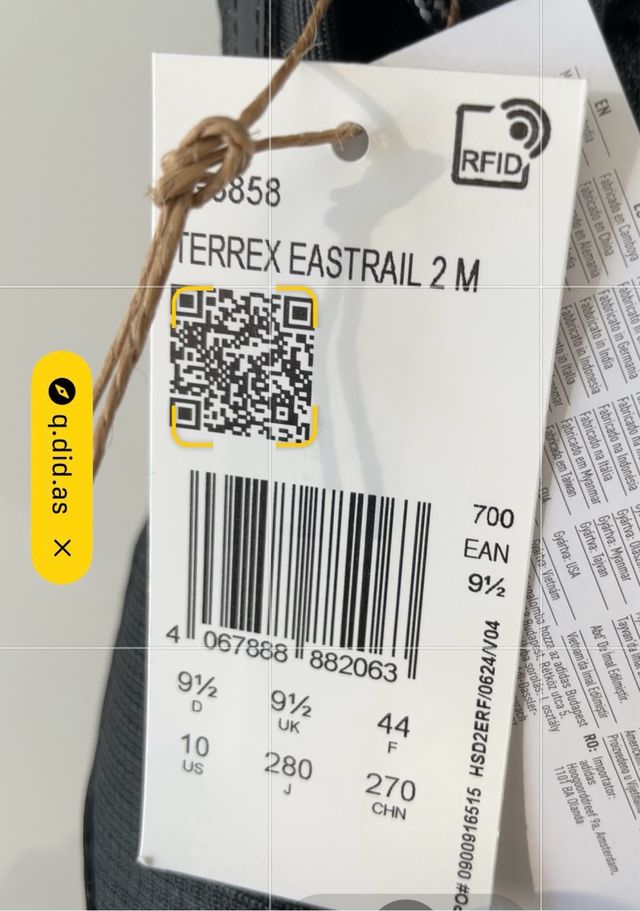 Botas senderismo Adidas Eastrail 2.0 RAIN.RDY