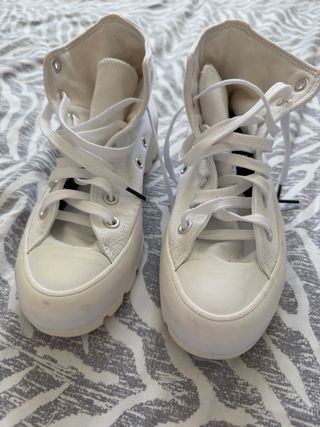 Converse blancas plataforma