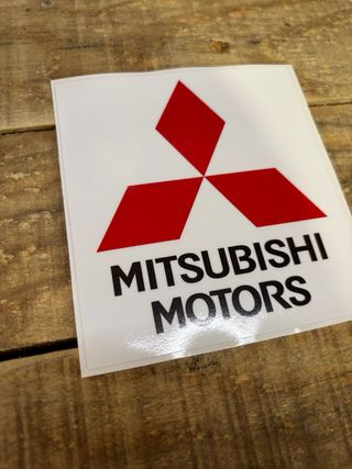 Pegatinas alerón Mitsubishi Motors (2 unidades)