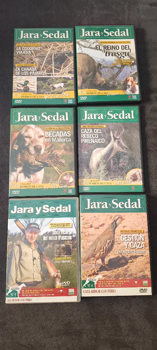 Lote 15 DVD Jara y Sedal Documentari di Caccia