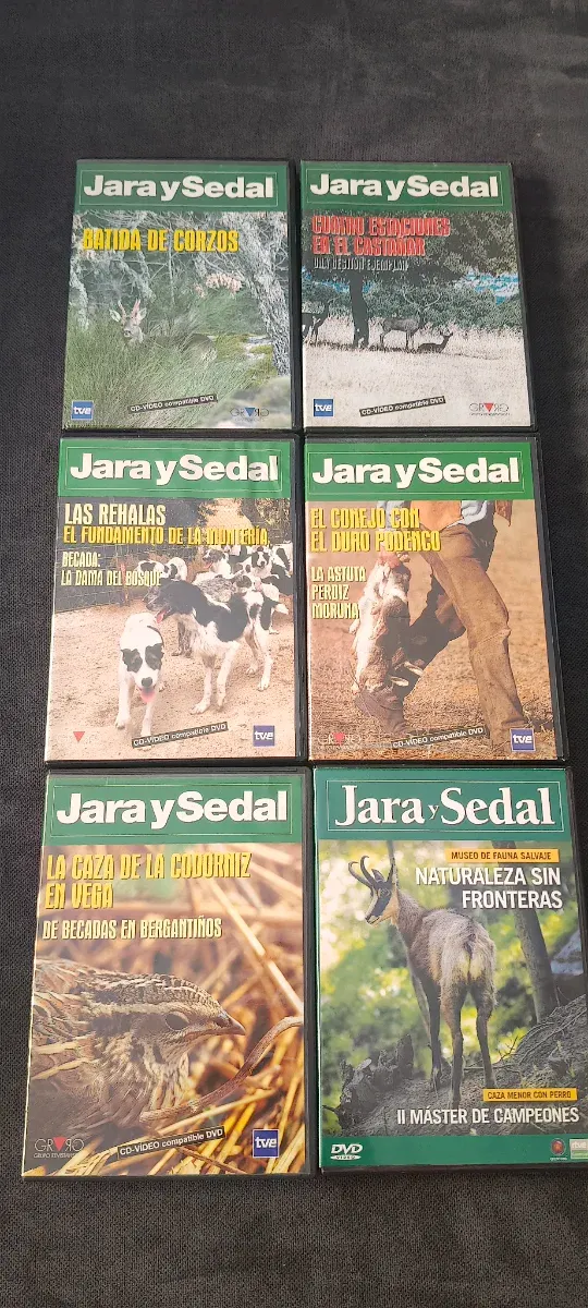 Lote 15 DVD Jara y Sedal Documentari di Caccia