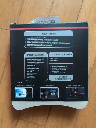 Cable Móvil a HDTV S3/S4/S5 Note II/3