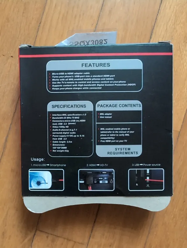 Cable Móvil a HDTV S3/S4/S5 Note II/3