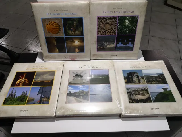 5 libros rutas de España planeta precintados