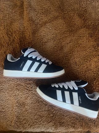 Adidas Campus Zapatillas Negras Blancas