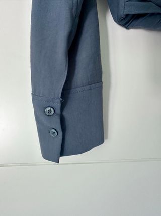 Camisa Zara Cropped Azul XS Nudo Mujer