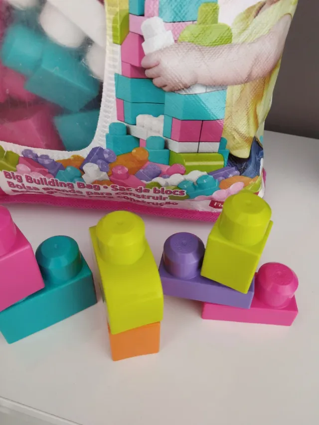 Mega Bloks Bolsa Grande Construcción 80 Piezas