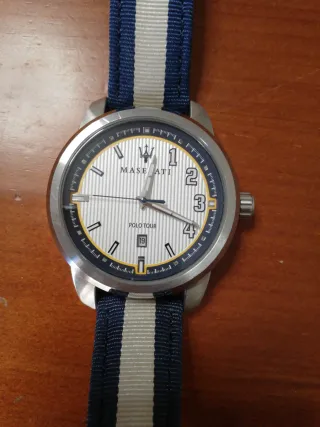 Reloj Maserati Azul y Plateado y otro negro y oro