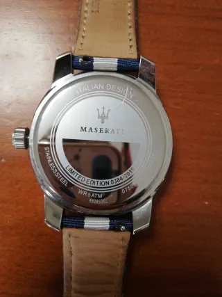 Reloj Maserati Azul y Plateado y otro negro y oro