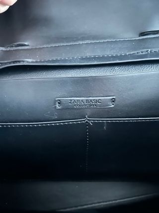 Bolso Zara Piel Negro