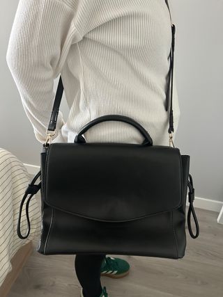 Bolso Zara Piel Negro
