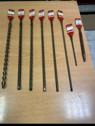 Lote Brocas SDS Plus y cincel
