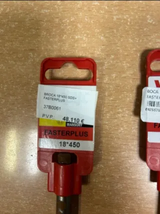 Lote Brocas SDS Plus y cincel