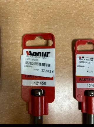 Lote Brocas SDS Plus y cincel