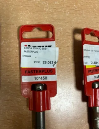 Lote Brocas SDS Plus y cincel