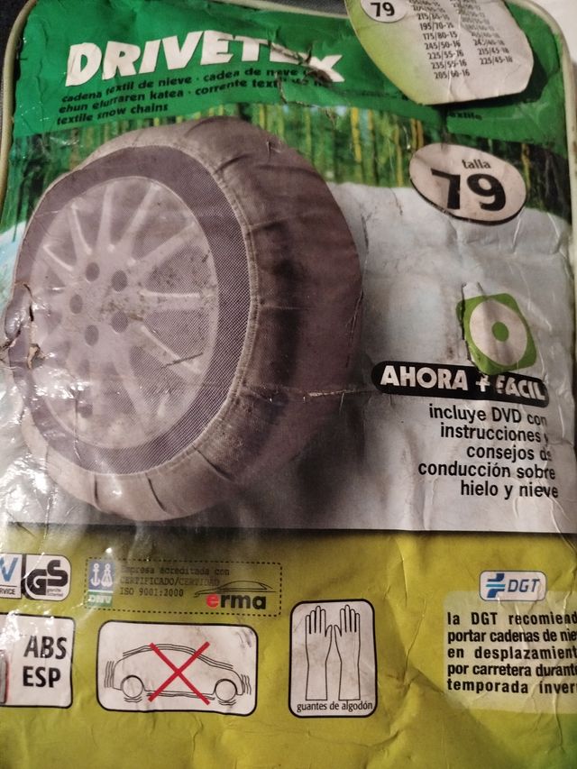 Cadenas de tela para nieve Talla 79