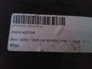 TAPA MOTOR BMW SERIE 1 BERLINA (E81/E87)
