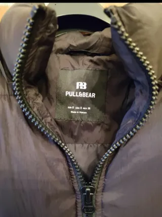 Abrigo acolchado Pull&Bear largo hombre