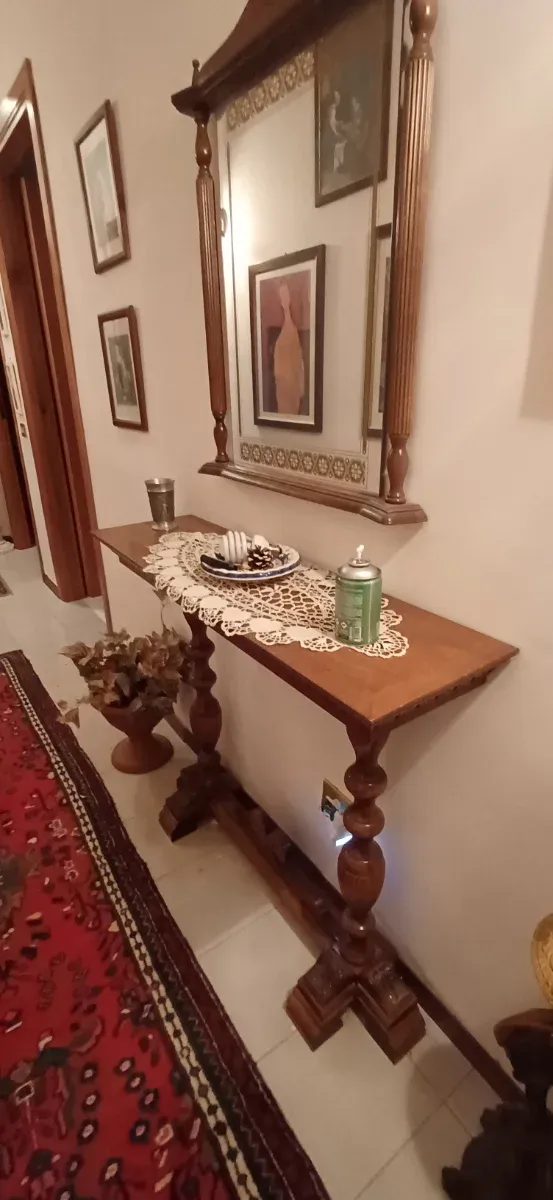 Consolle 50e + appendiabiti 100e Vintage in legno