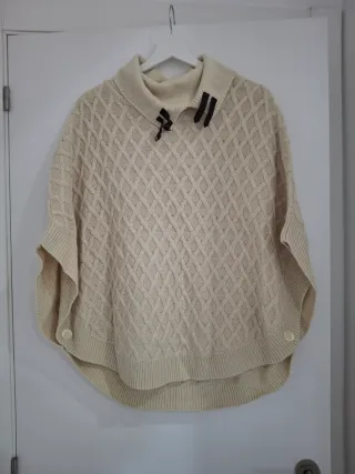 Poncho Beige, de Tiffosi, talla S
