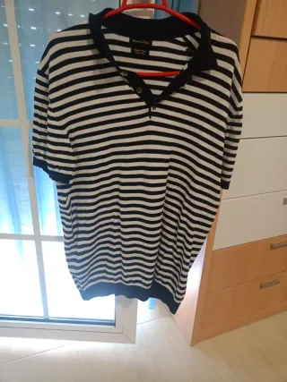 Polo Massimo Dutti Rayas Talla L