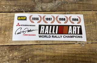 Pegatina Tommi Makinen Ralliart Mitsubishi
