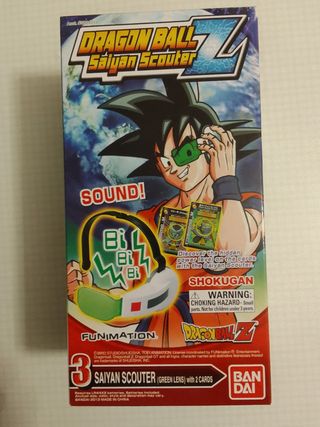Dragon Ball Z Saiyan Scouter Bandai con 2 carte