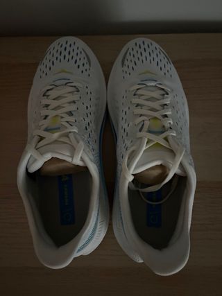 Zapatillas Hoka Running Blancas y Azules