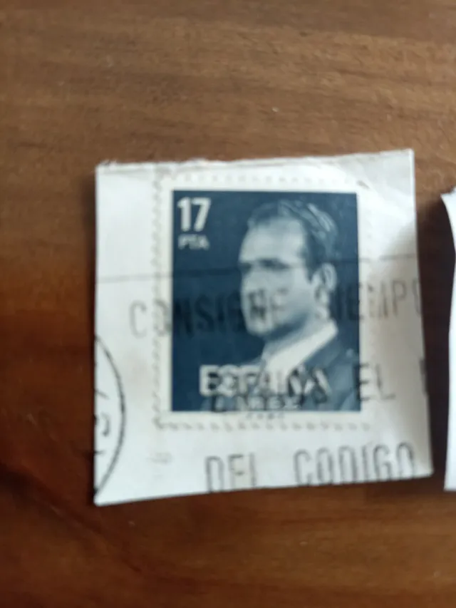 Lote Sellos Antiguos España 10, 17, 27, 100 Peseta