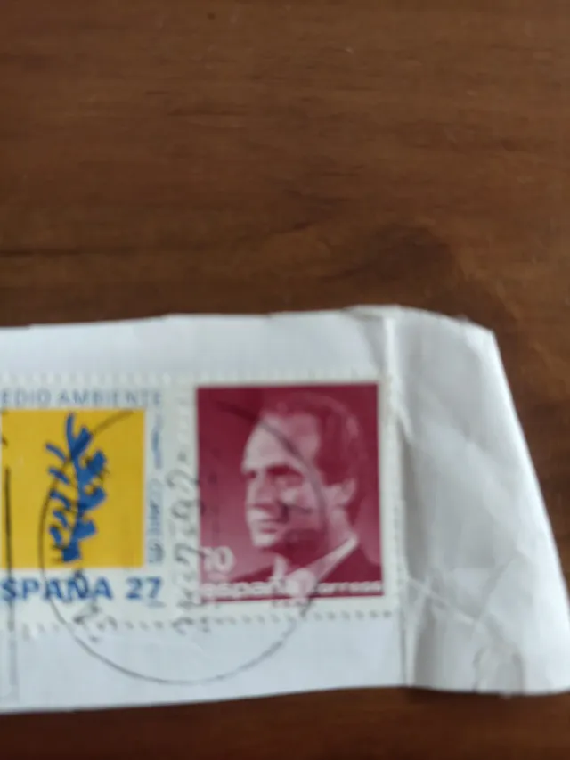 Lote Sellos Antiguos España 10, 17, 27, 100 Peseta