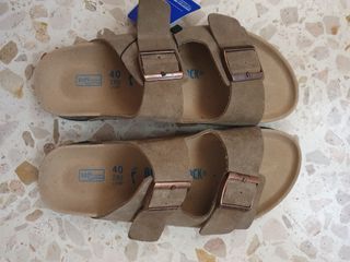 Sandalias Birkenstock Talla 40 Verde/Gris