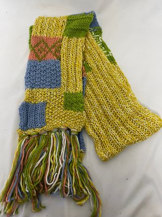 Sciarpa per bambini patchwork multicolore