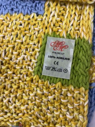 Sciarpa per bambini patchwork multicolore