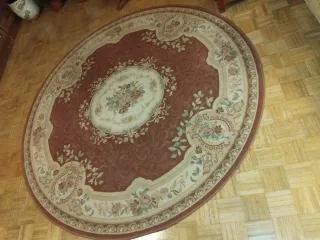 Tappeto rotondo in lana vergine