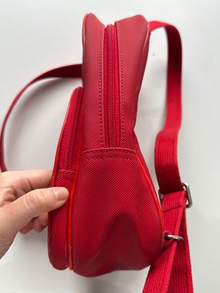 Bolso Mochila Lacoste Vintage Rojo Mujer