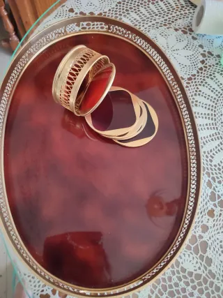 Bandeja Vintage con 6 Posavasos