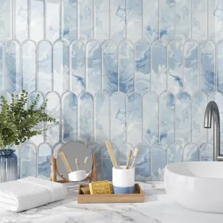 Adhesivos Azulejos Cocina VEELIKE Azul